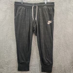 Nike Men's Sweatpants Size L Gray Joggers with Drawstring‎ and Pockets
